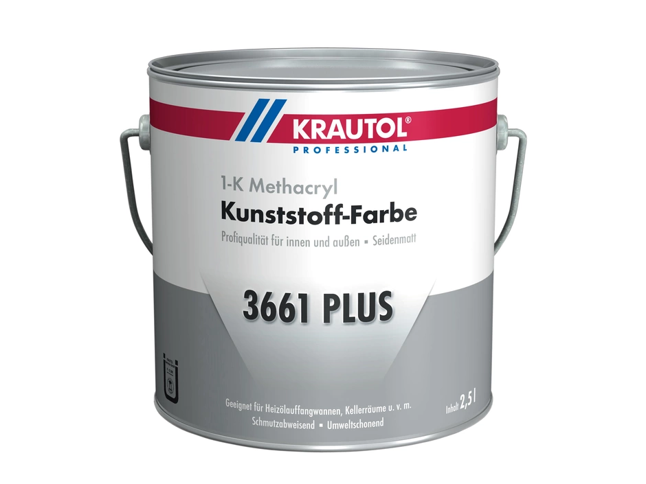 KRAUTOL 3661 Plus Kunststoff-Farbe Basis 2, 2,5 L 1 KRAUTOL 3661 Plus Kunststoff-Farbe Basis 2, 2,5 L