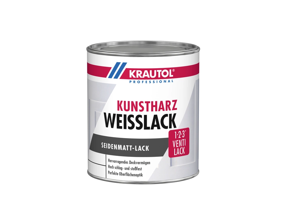 KRAUTOL Kunstharz Weißlack Seidenmatt 2,5 L 1 KRAUTOL Kunstharz Weißlack Seidenmatt 2,5 L