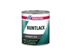 KRAUTOL Buntlack Seidenmatt Feuerrot RAL 3000, 0,75 L