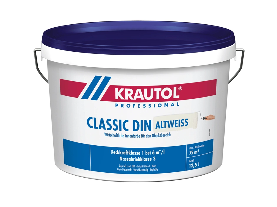 KRAUTOL Classic DIN Innenfarbe Altweiß 12,5 L 1 KRAUTOL Classic DIN Innenfarbe Altweiß 12,5 L