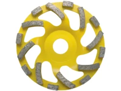 DIEWE Diam.-Schleift. New Fan Cup Abrasiv Gelb Ø180x22,23 Mm