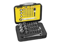 STANLEY Bit-Satz 1/4" Mit Ratschenschlüssel Mag. 39-tlg.