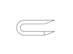 Butler Macht´s! Schlaufe Stahl Galv. Vz. Ø1,6x16 Mm 1 Kg