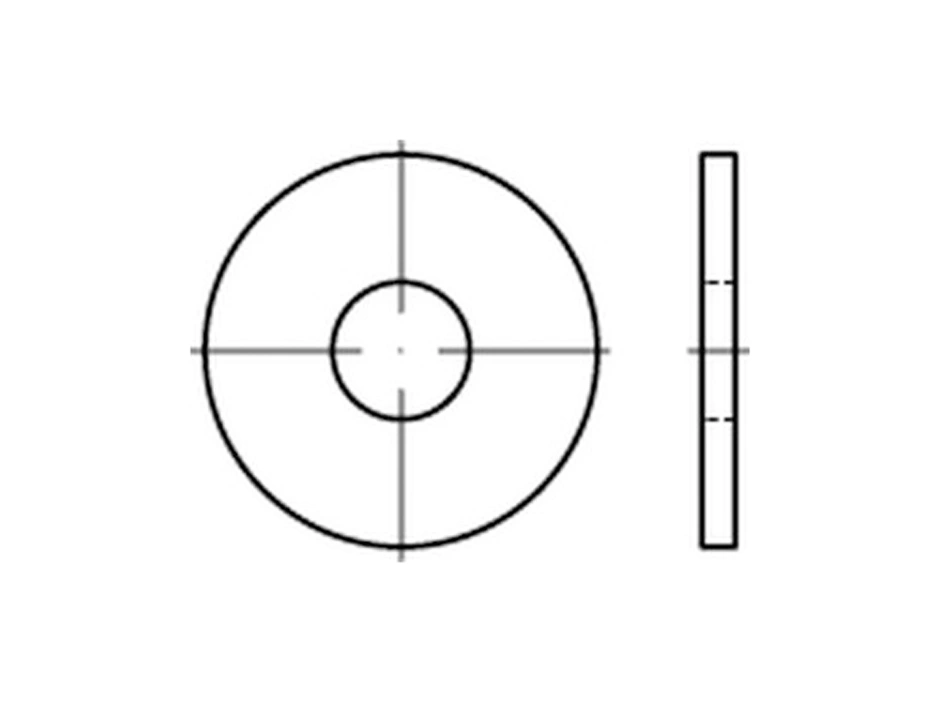 Reyher Scheibe A/C Galv. Vz. Ø10,5x30x2,5 Mm 100 St. 1 Reyher Scheibe A/C Galv. Vz. Ø10,5x30x2,5 Mm 100 St.